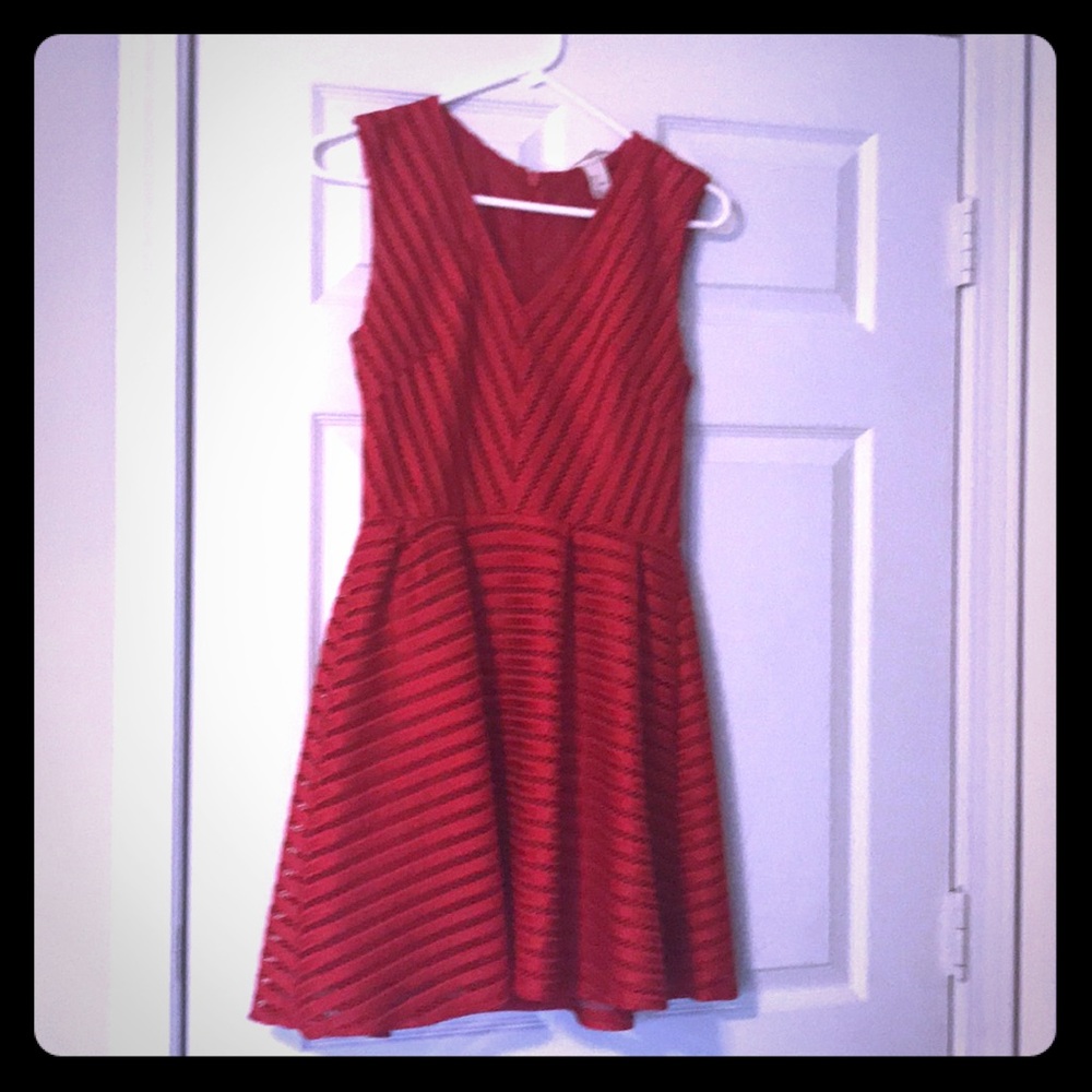 Red cocktail dress